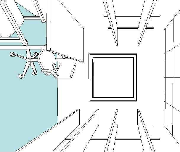 VKTMÄSTERI, 8.8m² KONTOR 9.4m² OH FÖRRÅ 9.4m² FÖRKLRINGR LITTR: INRENING Å SKENSYSTEM. HYLLLN V VIT MELMIN, 2st 400mm, 2st mm.