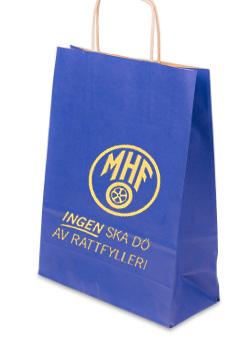 40 x 40 cm 8080 10 kr 24 x 32 cm 8090 - Skylt 65 cm MHF-märket i blått och gult tryckt och