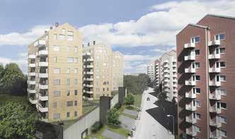Tuve Centrum Norr om Tuve Centrum har vi påbörjat byggnationen av tre punkthus på mellan sju och nio våningar.