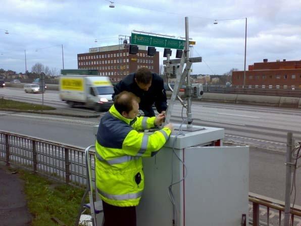 E4/E20 Lilla Essingen, Stockholm x: 1625195 y: 6580367 Höjd ovan mark: 3 m Typ av station: