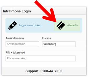 Webverktyget Logga in Logga in på hemsidan https://yubikey.intraphone.