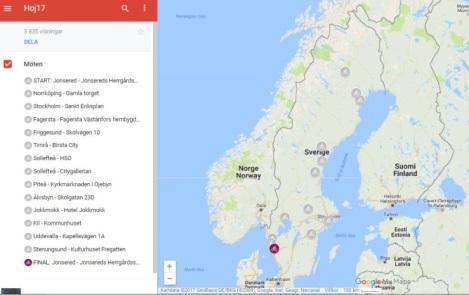 Mission completed Under Hoj17, ett unikt klimatsmart projekt, har fothälsan diskuterats i nio regioner. Tretton möten har arrangerats.