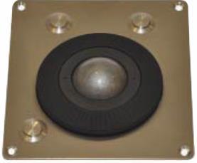 2202400000 MCM-20 Rullboll i svartlackerat stål, 38mm laser kugla, ring för zoom, flushmonterat, PS-2 och USB