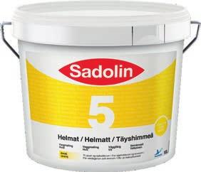 2,5 L 700157405, 10 L 700157863 Väggfärg Basic Sadolin Helmatt BW väggfärg för