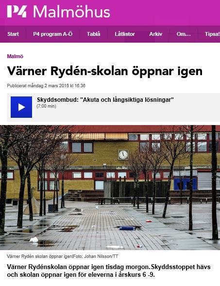 Skolan önskade vår dagliga närvaro under två veckor för att