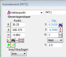 Quick Feature punktelement (2014.1) Ändrat beteende när man skapar punkter. När punktelement ska skapas trycker vi ned Shift och Ctrl och vänsterklickar.