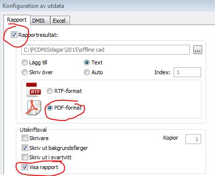 Rapportering Resultatutskrift kan göra flera kopior (2014.1) Ett val Kopior är tillagt i dialogen Konfiguration av utdata.