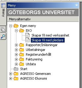 Integrationen körs var 10:e minut mellan Agresso och EKO och i samband med den så förs de nya/ändrade projektledarna över till EKO enligt skapad rapport.