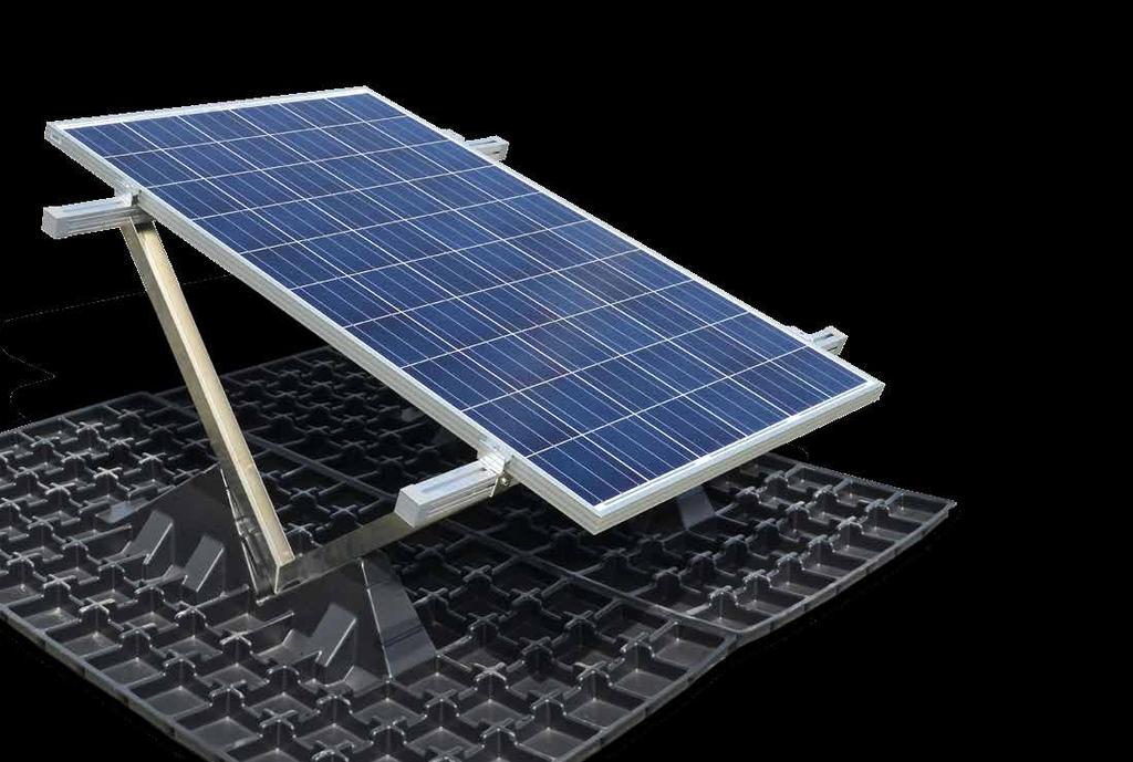 BauderSOLAR gröna tak Underkonstruktion för gröna tak BauderSOLAR underkonstruktionen för gröna tak är en effektiv lösning för kombinationer av gröna tak och solcellsanläggningar.