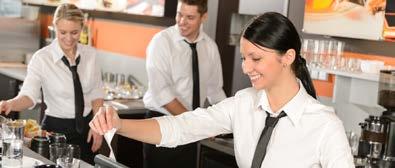 Inom hotell och restaurang är efterfrågan stor särskilt på utbildade kockar och serveringspersonal.
