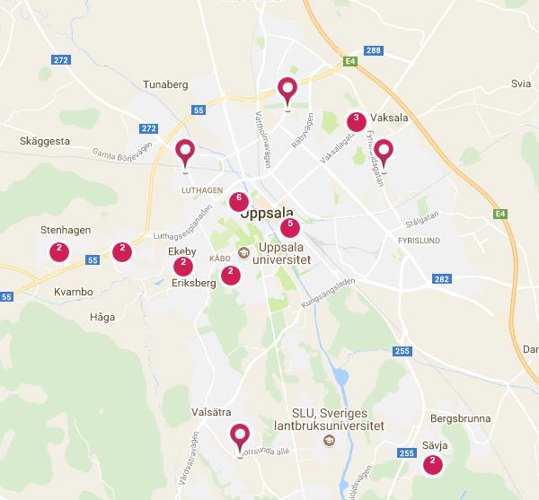 Östhammar: 18 platser Direktinläggningsplatser i Tierp: 16, varav 3 närvårdsplatser (geriatriska avd AS) Närvårdsavdelningen i Uppsala: cirka 20 platser Kostnad 2016 Närvårdsenheten i Östhammar: 19