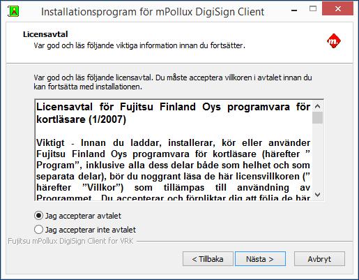 3. Fortsätt genom att klicka på Nästa.