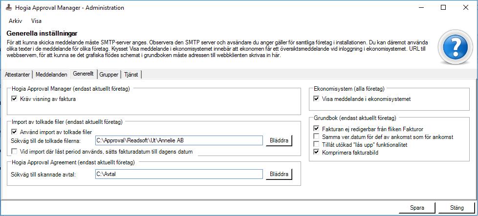 Skapa nu en mapp Readsoft\Ut\Annelie AB\Fakturor. Denna mapp används för manuell registrering om det är något som inte kan importeras.