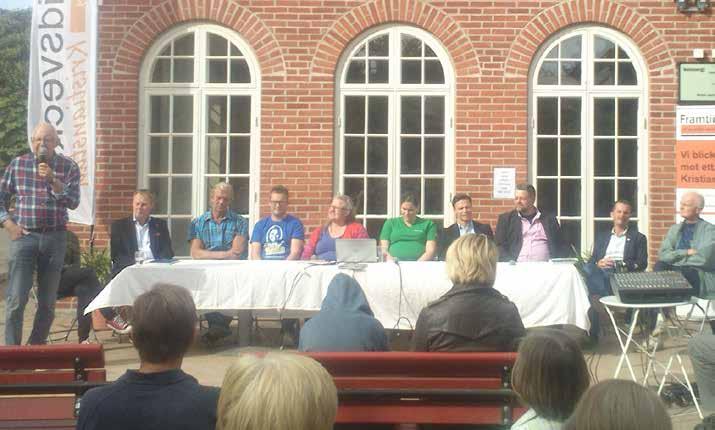 Politikerutfrågningen Lördag 17 september Deltagarna: Fredrik Winberg, S ordf i kommunens klimatberedning Daniel Tejera, L, ordförande i Liberalerna i Kristianstad Sven Nilsson, C, kommunalråd Peter