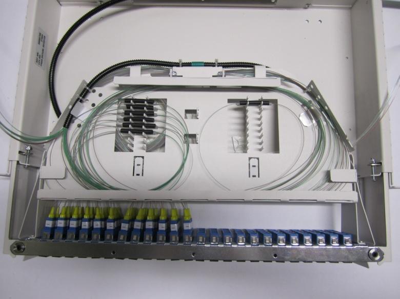 Svetsa en fan-out på fiberbandet för fiber 49-52.