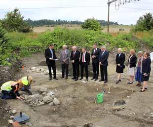 Figur 7. Kungen besökte undersökningarna i augusti 2012.