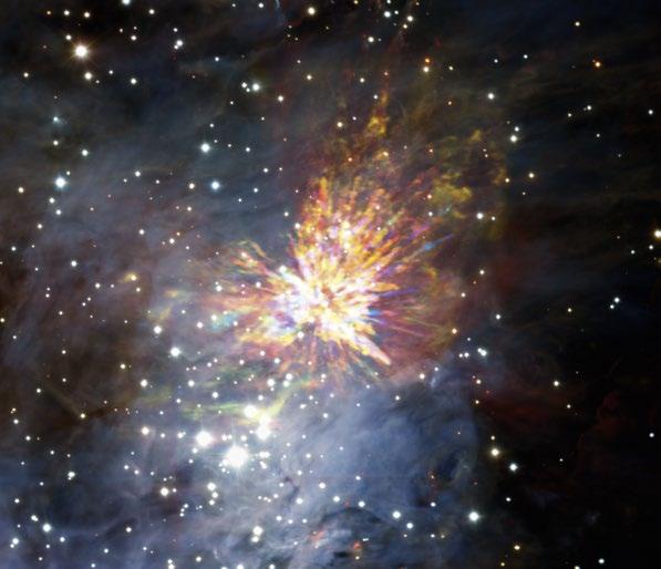 ALMA (ESO/NAOJ/NRAO), J. Bally/H. Drass et al. Stjärnexplosioner är ofta associerade med supernovor, stjärnors spektakulära död.