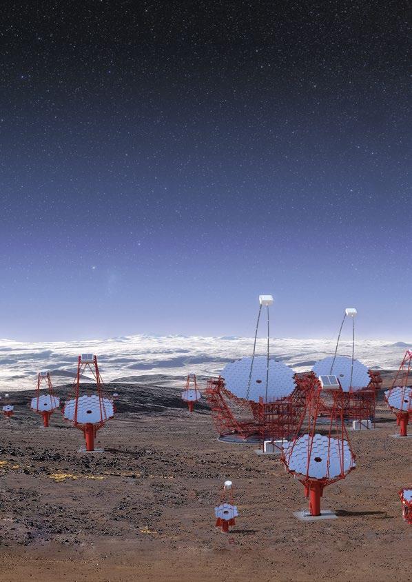 CTA Cherenkov Telescope Array (CTA) tillhör nästa generation av markbaserade observatorier och är byggt för högenergisk gammaastronomi.