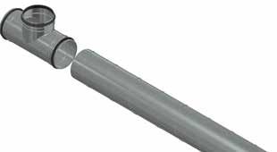 Montering av ventiler (don) kan ske med fästram eller direkt i röret.