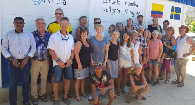 P-O Allerth och Börje Erdtman besökte tillsammans med 22 personer Medellin och byggde en skola på berget Sierra Nevada de Santa Marta och en i Santa Marta. Avlyssnat Puh vilka tunga betongstolpar.