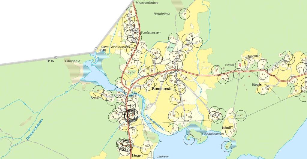 Östervallskog Området består av 2 större kluster i Bön och Rommenäs.