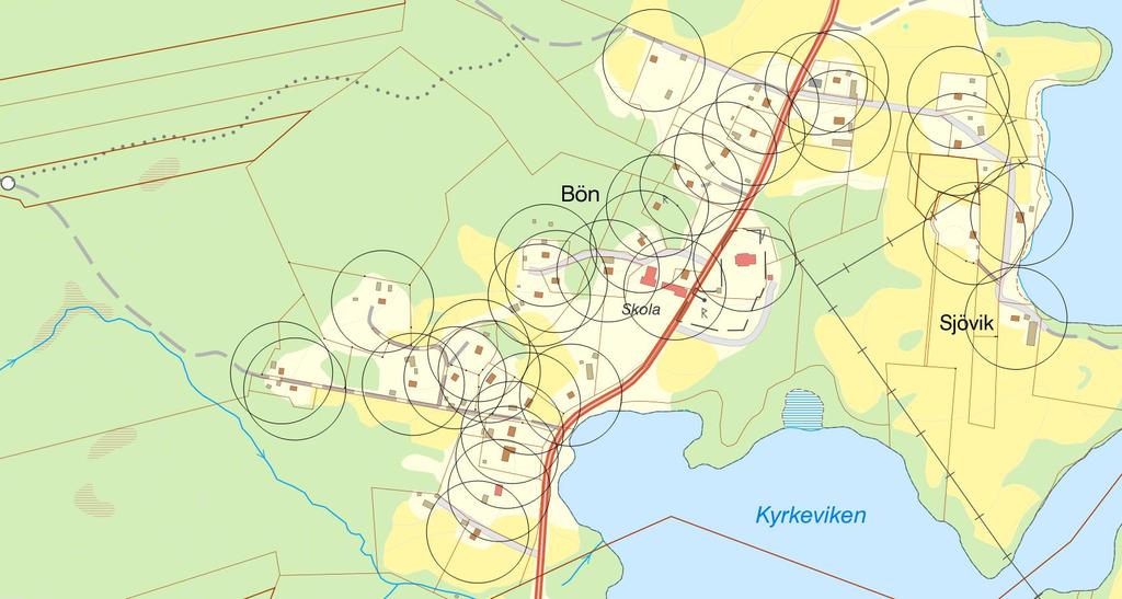 Bön Delområdet Björkenäs ligger på östra sidan av Östervallskog.
