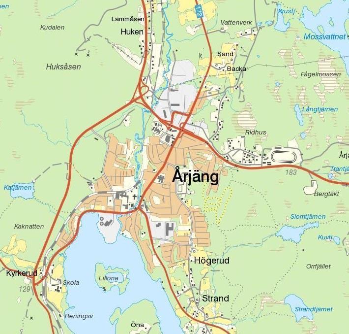 Prioriterade omra den-ruta 1 Prioriterade områden De områden som bör utredas för anslutning till det allmänna VAledningsnätet presenteras nedan.