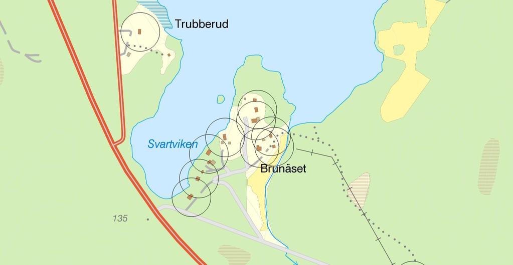 Bronäset Området har 12 hus i