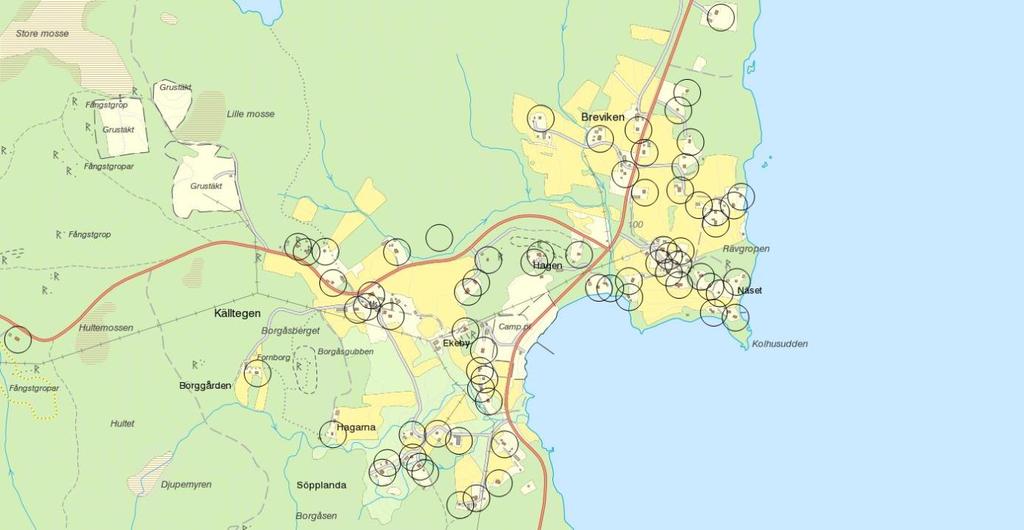 Tenvik Området har ett verksamhetsområde och en samlad bebyggelse om cirka 50-60 hus.