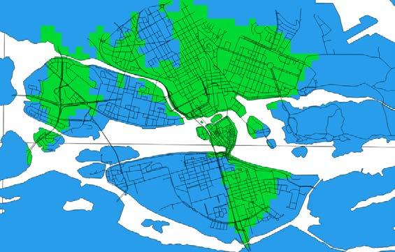 IVL-rapport C Effekter av miljözonskrav för personbilar i Stockholms innerstad Scenario 4 år 2030, NO2 8:e högsta