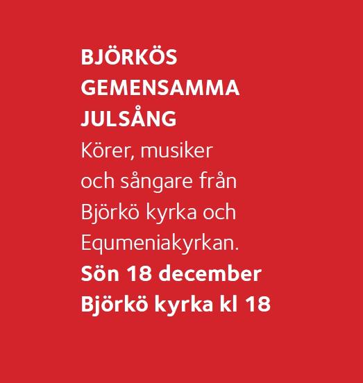 Med reservation för ändringar och ev. tryckfel Aktuell kalender finns på www.bjorkomissionskyrka.se "Kalendern" 15 sön 17.00 "Var vill vi vara som församling om 5 år?