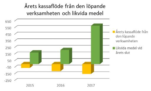 Revisionsberättelse Ledningens bedömning av likvida medel vid olika framtida tidpunkter är av avgörande betydelse för att kunna basera redovisningen på den s k fortlevnadsprincipen.