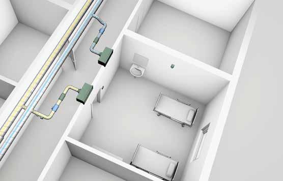 I lokaler som används dygnet runt ställs det även särskilda krav på att ventilationssystemet har minskat underhåll. PLANERINGSTIPS OCH CHECKLISTA: Min.