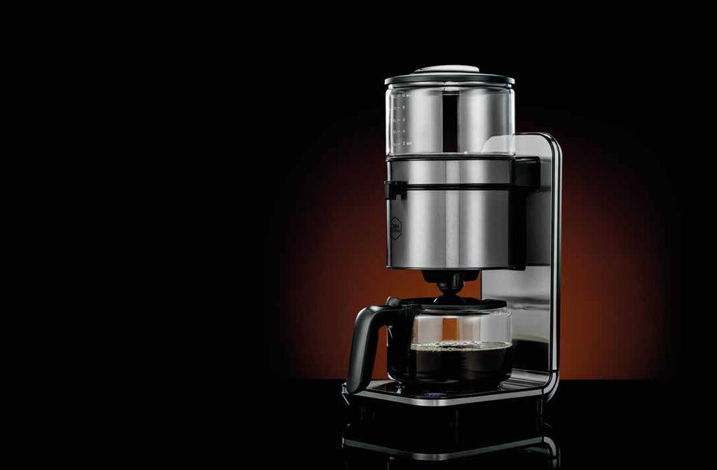 Automatisk pour over teknik: Det varma vattnet har kortare transportsträcka till kaffet än vid traditionell bryggteknik, vilket eliminerar risken för låg vattentemperatur.