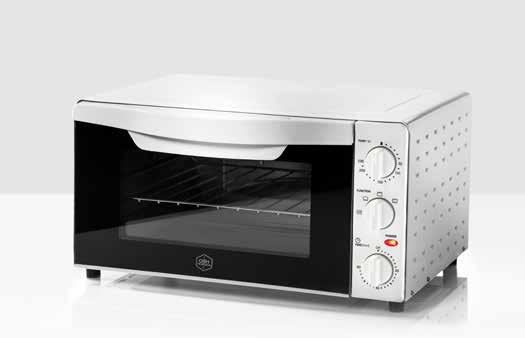 pris: 1 499:- Antal/fp: 1 Effekt: 700 W, grill 1000 W Modell 7541 Modell 6557 Miniugn med 18 liter kapacitet Inställbar temperatur 70 C 230 C 4 olika funktionsinställningar Signallampa Över- och