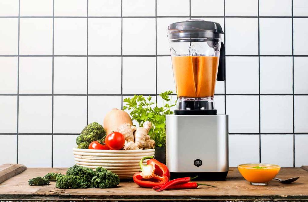 MATLAGNING Blenders Blenders MATLAGNING Ultra High Speed Blender Ultimate Blend 1500 W Höghastighetsblender med LED touch panel 6 program för att mixa frukt och grönsaker, krossa nötter och frön till