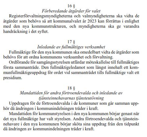 16-18 Förberedande åtgärder och