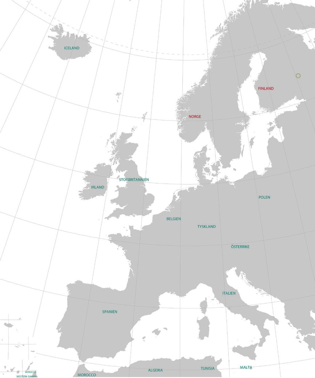 Geografisk omfattning Inleveranser av läkemedel och medicinteknik från bl.a. Österrike, Belgien, Tyskland, Italien, Spanien, Polen, Irland, Storbritannien.