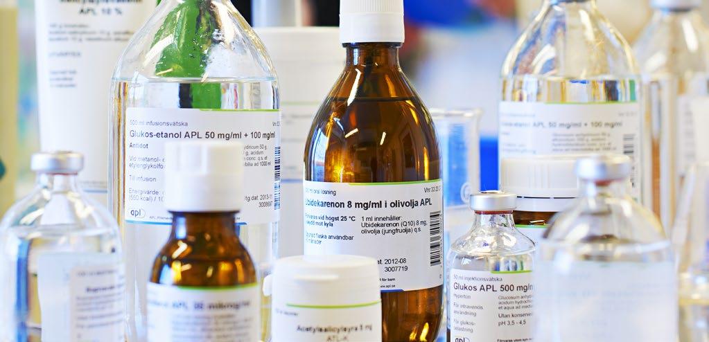 17 Detta är APL Året i korthet VD-ord Omvärld och strategi Vårt erbjudande Hållbarhet Vård & Apotek Ledande leverantör av beredningstjänster till landstingen APL levererar läkemedel till alla