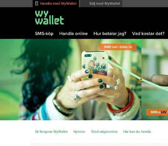 MÅNGA OLIKA TJÄNSTER PAY PAL WY