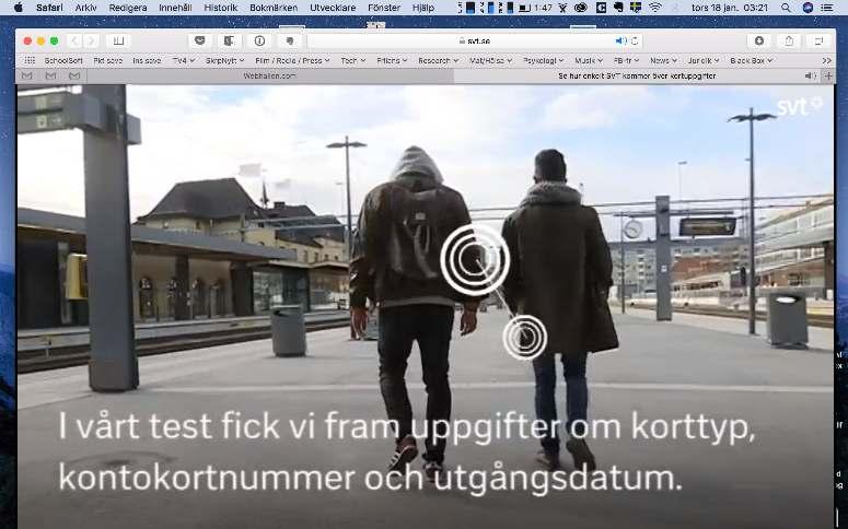 Om du vill se SVT:s fim om skimming: