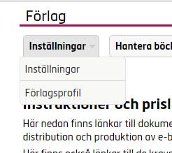 Lägga in en ny bok Via förlagets inloggning i https://admin.elib.se läggs titeln upp i Axiell Medias system. För alla funktioner och inmatningsfält finns hjälptexter.