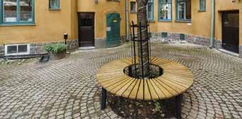 Bussar Hämta/lämna Personal- och besöksparkering, ca 55 pl Gångstråk Gångstråk Utfart bussar Markmålning Hängmatta, Bänk runt trädstam ex Slottsbro Örnnästet, ex Kompan