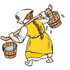 Pigor och drängar Pigorna och drängarna bodde hemma hos familjen de arbetade för. som ersättning för sitt arbete. Pigorna hjälpte frun i huset.