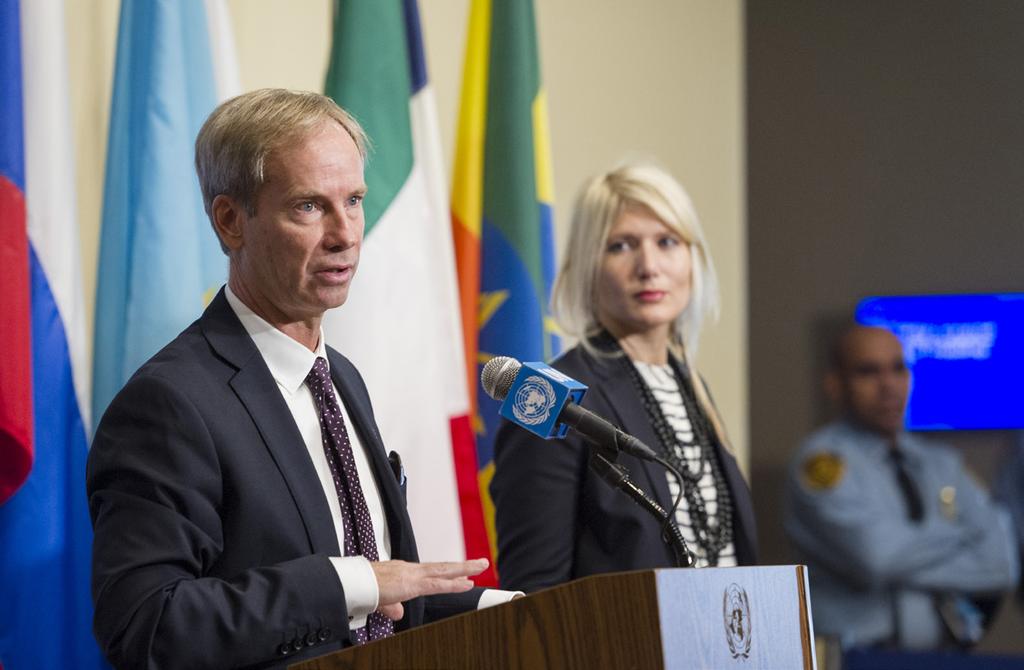 Foto: UN Photo/Rick Bajornas Sveriges FN-ambassadör Olof Skoog.