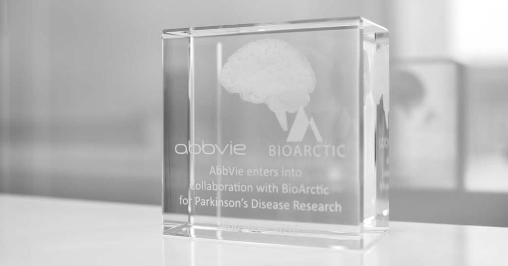 BioArctic är huvudansvarig för det prekliniska utvecklingsarbetet i forskningssamarbetet med AbbVie inom Parkinsons sjukdom.