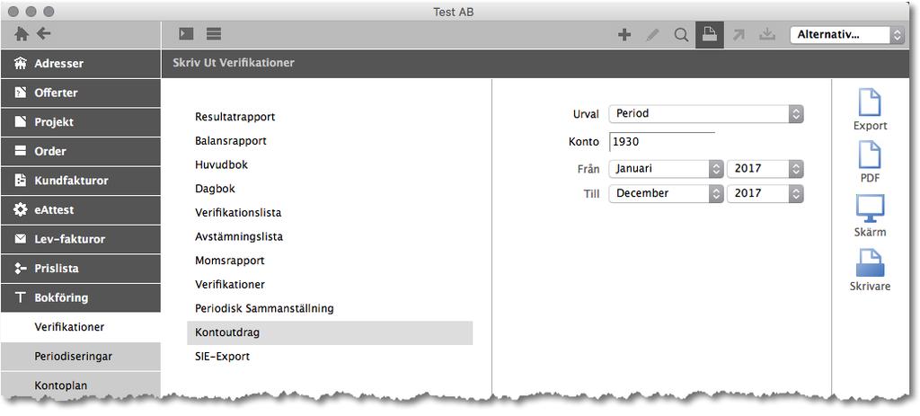 8 ADJOB 5.0 Stäm av Tillgångar Stäm av Bankgiro och PlusGiro Bokföring > Skriv ut > Kontoutdrag Kontoutdraget stäms av mot bankens kontoutdrag.