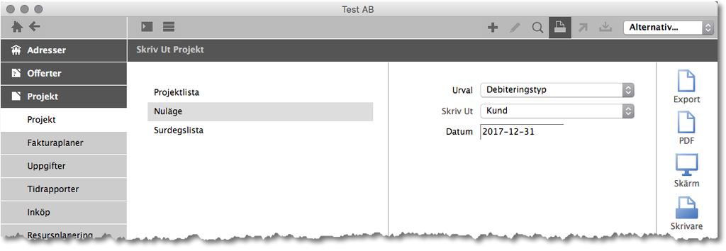 ADJOB 5.0 9 Beräkna Pågående Arbete Ofakturerat Arvode och Inköp Jobb > Skriv ut > Nuläge (per datum) Denna post i bokslutet är ofta en källa till diskussion.