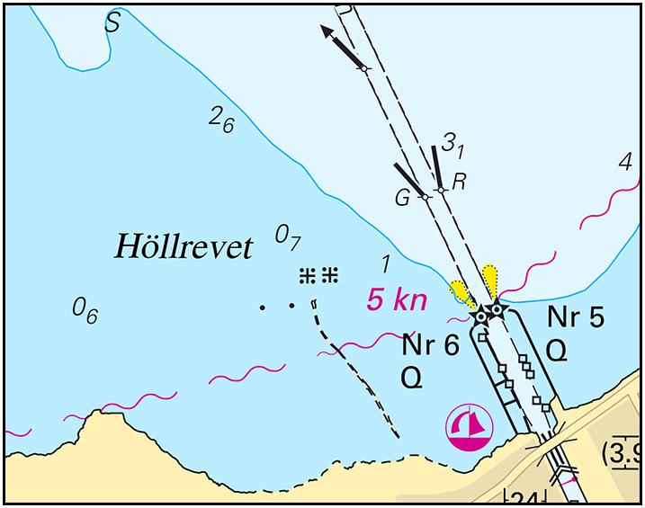 Stryk förbudsområde vid Höllrevet 55-24,91N 012-55,07E Bsp Sydkusten 2012/s21, s24, s25 Skagerrak Indraget förbudsområde, Höllviken Länsstyrelsen i Skåne län. Publ.