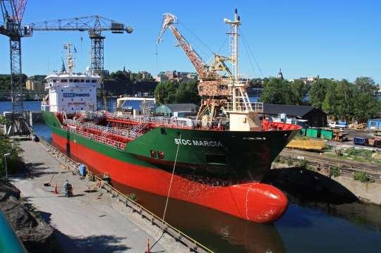 Åtgärder i varvsområdet Massbyte till havets
